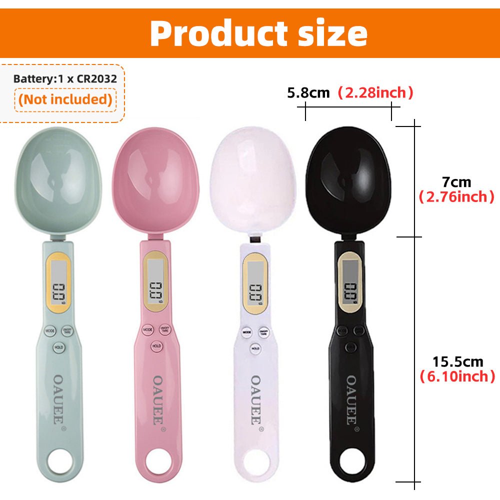 Digital Spoon Scale for Coffee & Baking, 500g/0.1g Measuring Spoon Scale with LCD Display