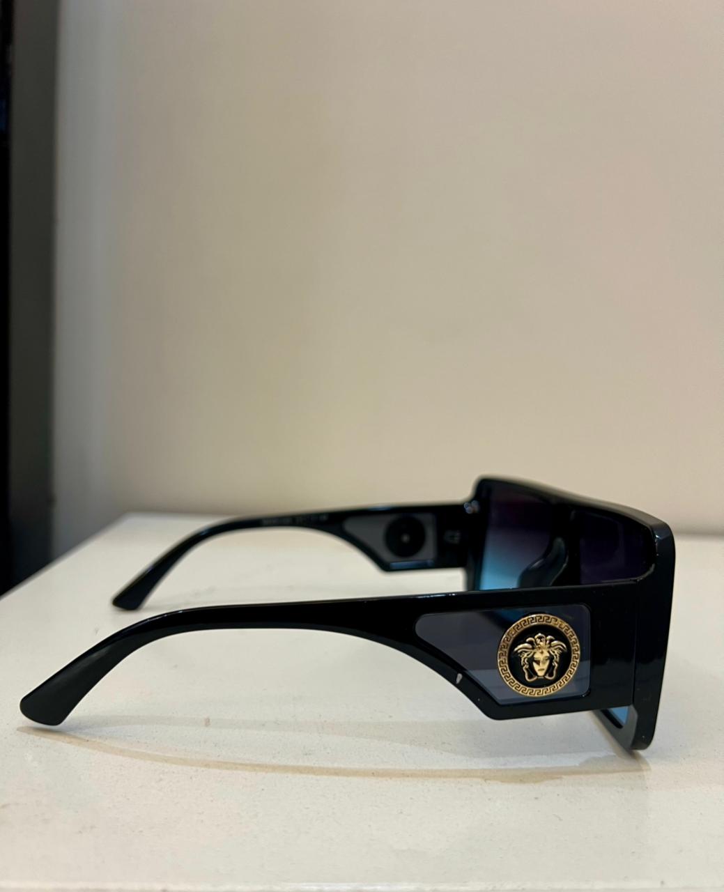 Versace |  Medusa Mythos Oversized Shield Sunglasses