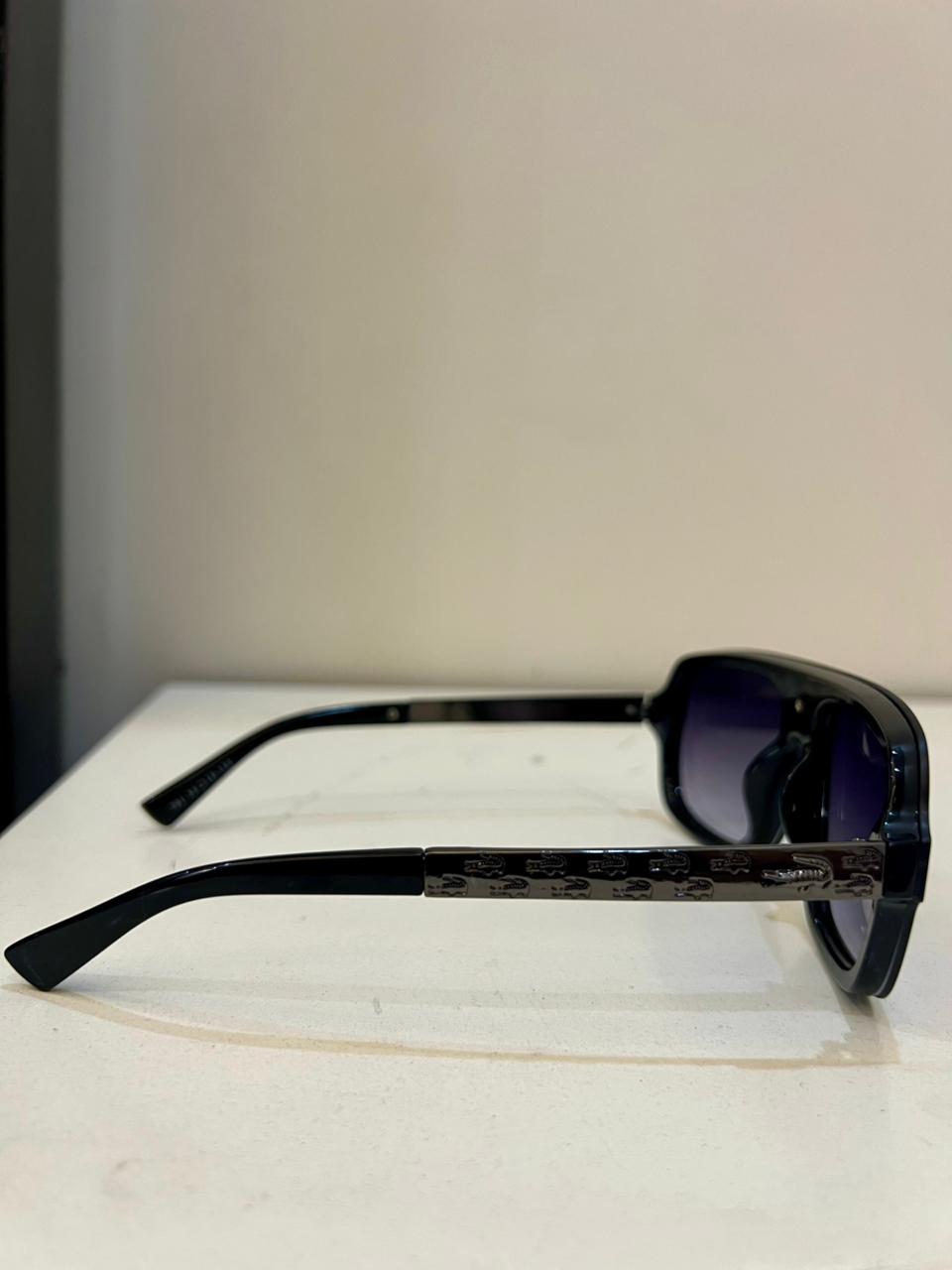 Lacoste Croc Emblem Aviator Sunglasses