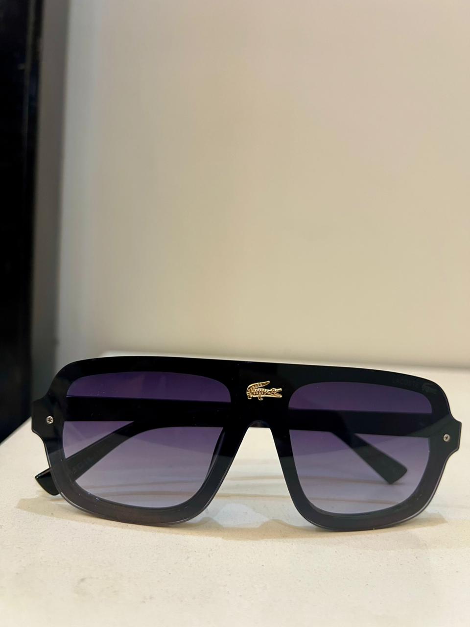 Lacoste Croc Emblem Aviator Sunglasses