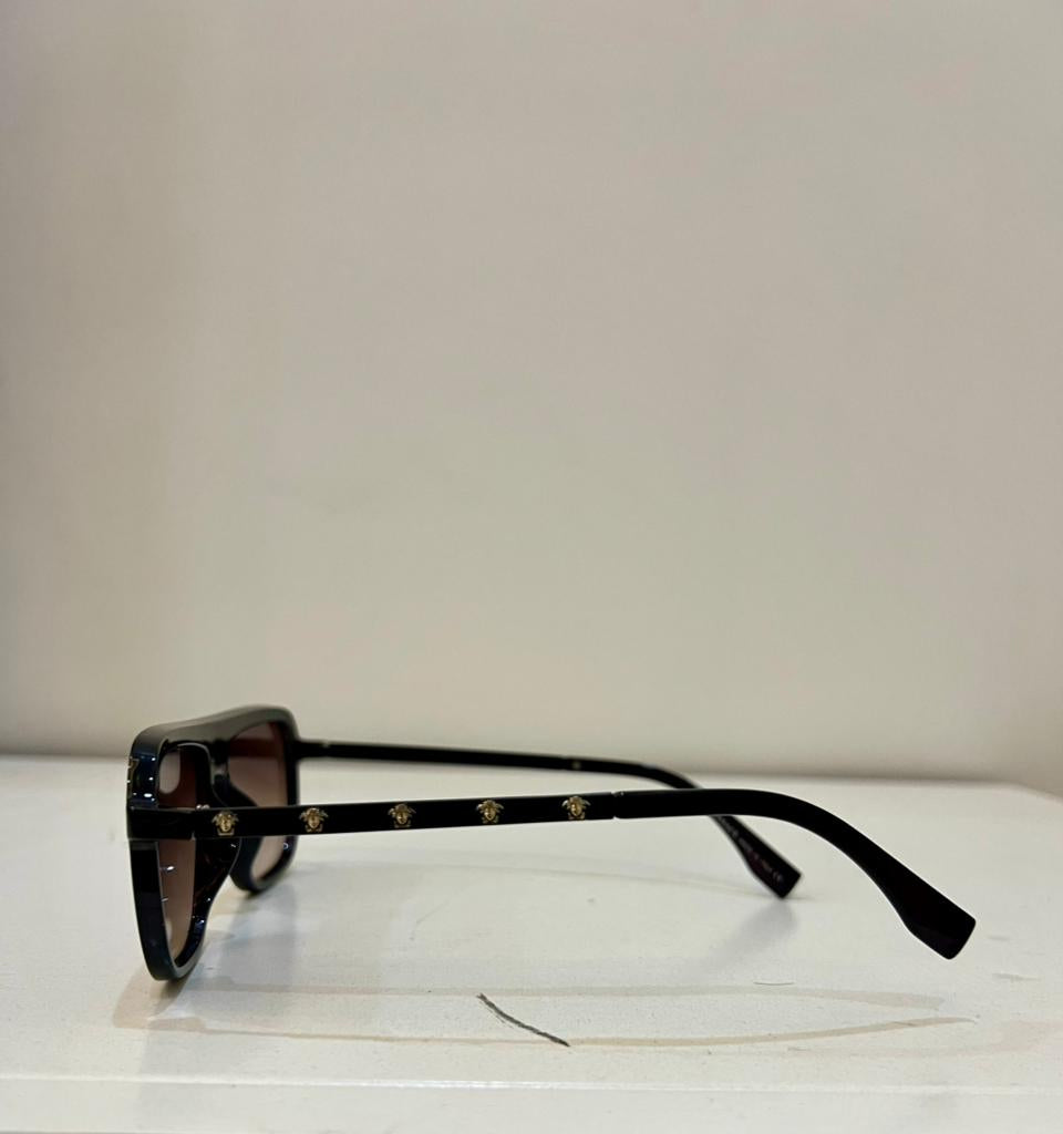 VERSACE Executive Tortoise Navigator Sunglasses